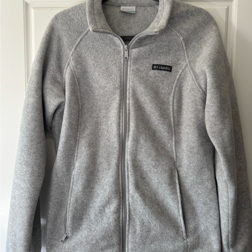 Columbia Light Gray Fleece Jacket